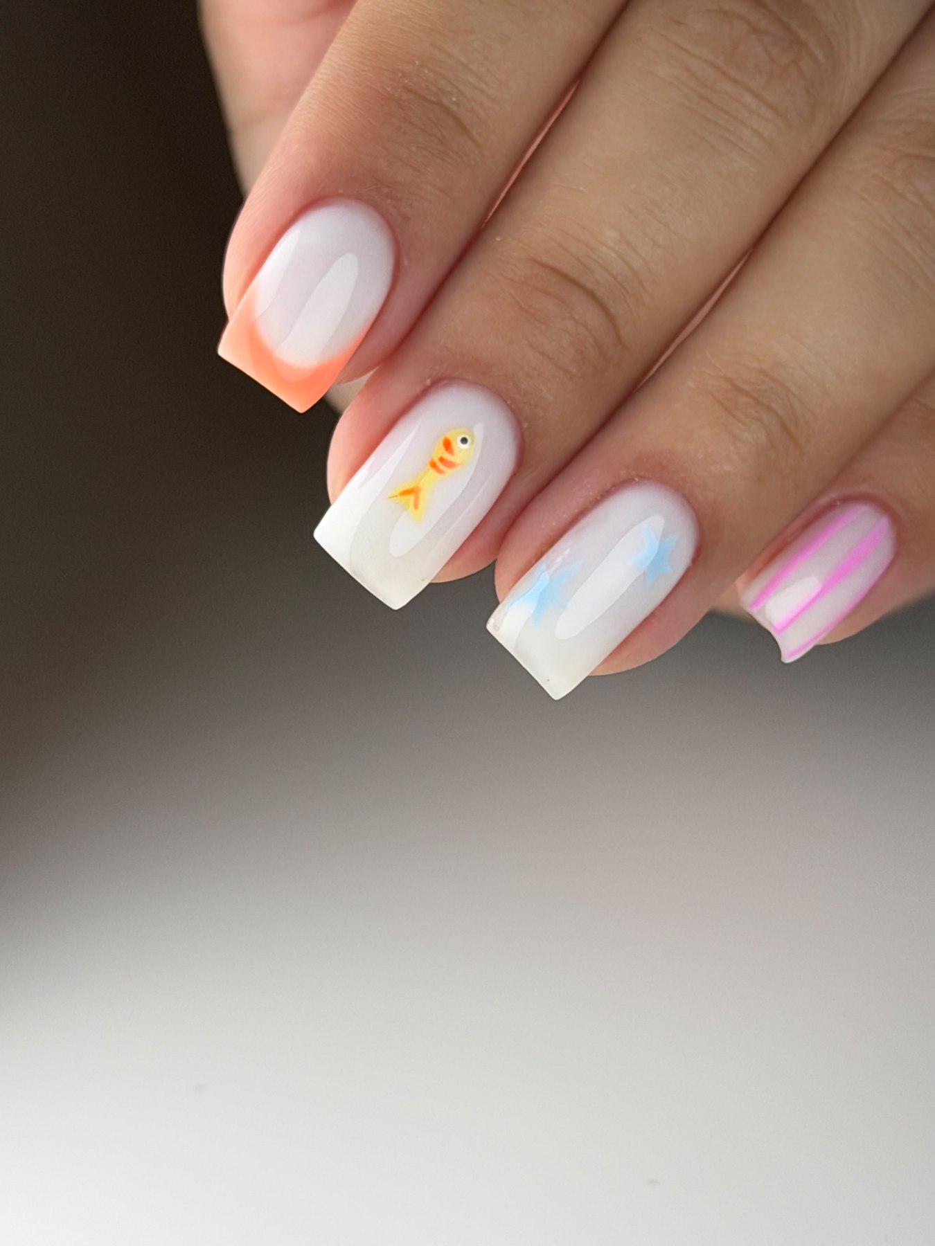 Manicura rusa combinada — trabajo realizado en MUSE Studio